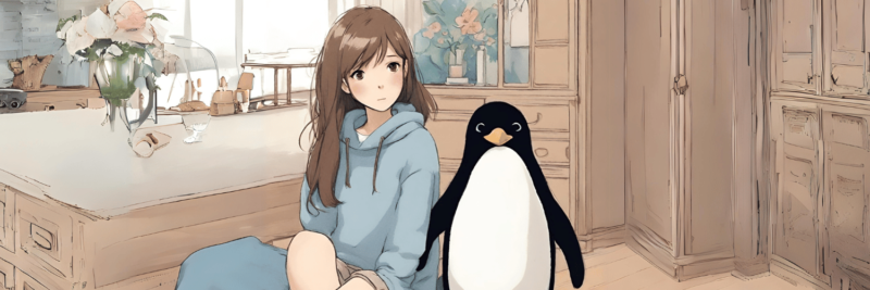 ペンギンと女の子